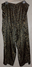 EXCELLENT WOMENS LANE BRYANT intimates SATIN LEOPARD PRINT PAJAMA PANTS ... - £18.60 GBP