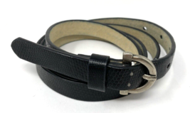 Coldwater Creek Women&#39;s Faux Leather Skinny Belt Black XL - €12,13 EUR