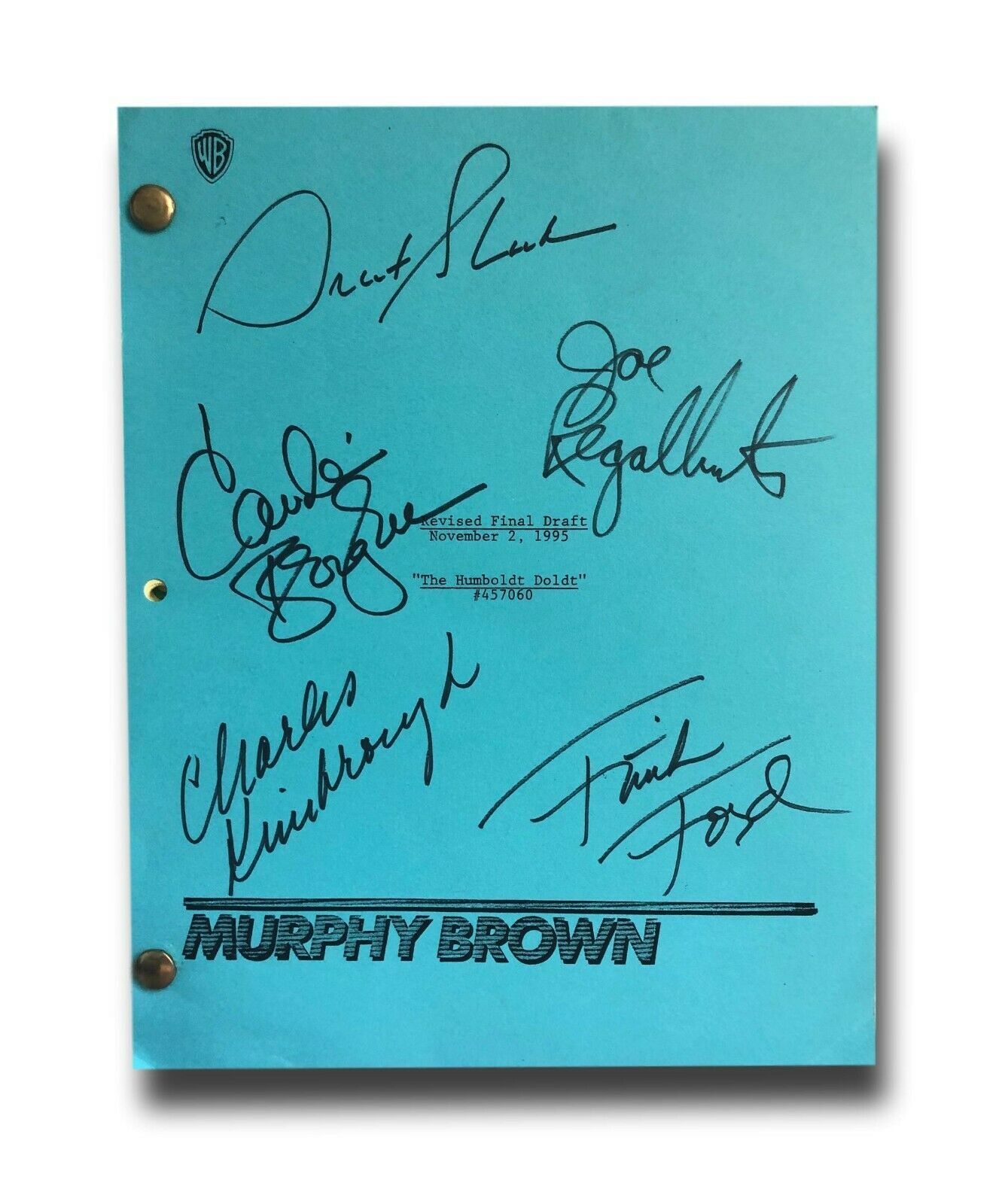 Primary image for Murphy Brown Cast Signed TV Show Script JSA COA Autograph Candice Bergen