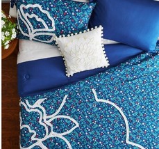Pioneer Woman ~ Tufted Floral Blue ~ 4 Pc. ~ FULL/QUEEN Comforter Set ~ 92 X 96 - £43.85 GBP