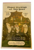 Gooseberry Hill Country Craft Pattern Elegant Stockings and Tiny Bears Christmas - $4.99