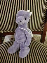 Charlie Bear ‘Draco Dragon’ NEW All Ages Soft Plush Bwt Blue Purple - $601.43 MXN