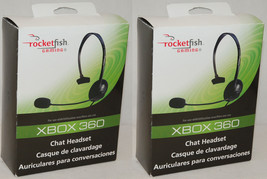 2 x RocketFish XBOX 360 Live Gaming RF-GXB1301 Chat HEADSETS Noise Reduc... - £5.95 GBP