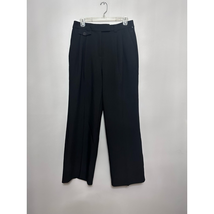 1. State Womens Dress Career Pants Black High Rise Pockets Pleated Stret... - $30.53