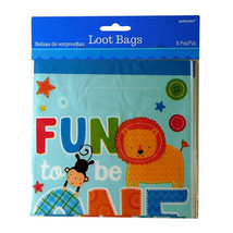 Loot Bags 8pk - One Wild Boy - $29.08