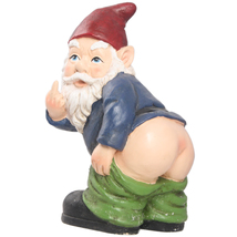 Funny Garden Gnome Statue Yard Lawn Ornament Home Decoration Great Gift ... - £44.10 GBP