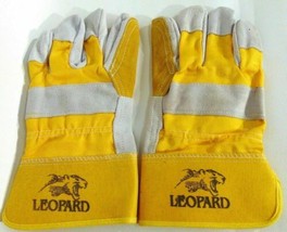 1 Pair(2) Rigger Gloves Size 10 Large Leather Yellow Working Safety Glov... - £5.90 GBP