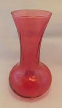 Vintage Indiana Glass Company Cranberry Illusions Vase - £18.45 GBP