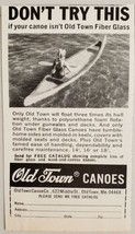 1968 Print Ad Old Town Canoes Fiberglass Made in Old Town,Maine - £6.38 GBP