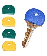 4 KEY ID CAPS round plastic identification bright multi colored HiLLMAN ... - $21.84 CAD
