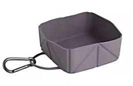 Top Paw Square Collapsible Foldable Bowl with Carabiner - $4.92