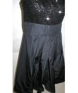 New Womens NWT Dress 14 Ralph Lauren Sequin Black Designer Strapless Str... - $394.02