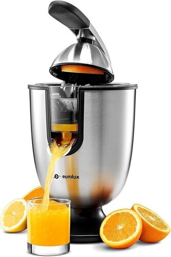 Eurolux Electric Citrus Juicer Squeezer Stainless Steel 160W ELCJ-1700S EU - $57.60