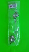 Metal Clear Crystal Flower Floral Theme Drop /Dangle Piece Ship Fast - $1.99