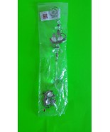 Metal Clear Crystal Flower Floral Theme Drop /Dangle Piece Ship Fast - $1.99