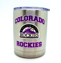 Colorado Rockies MLB Stainless Steel Lowball Whisky Rocks Tumbler 12 oz - £19.75 GBP