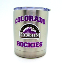 Colorado Rockies MLB Stainless Steel Lowball Whisky Rocks Tumbler 12 oz - $471.15 MXN