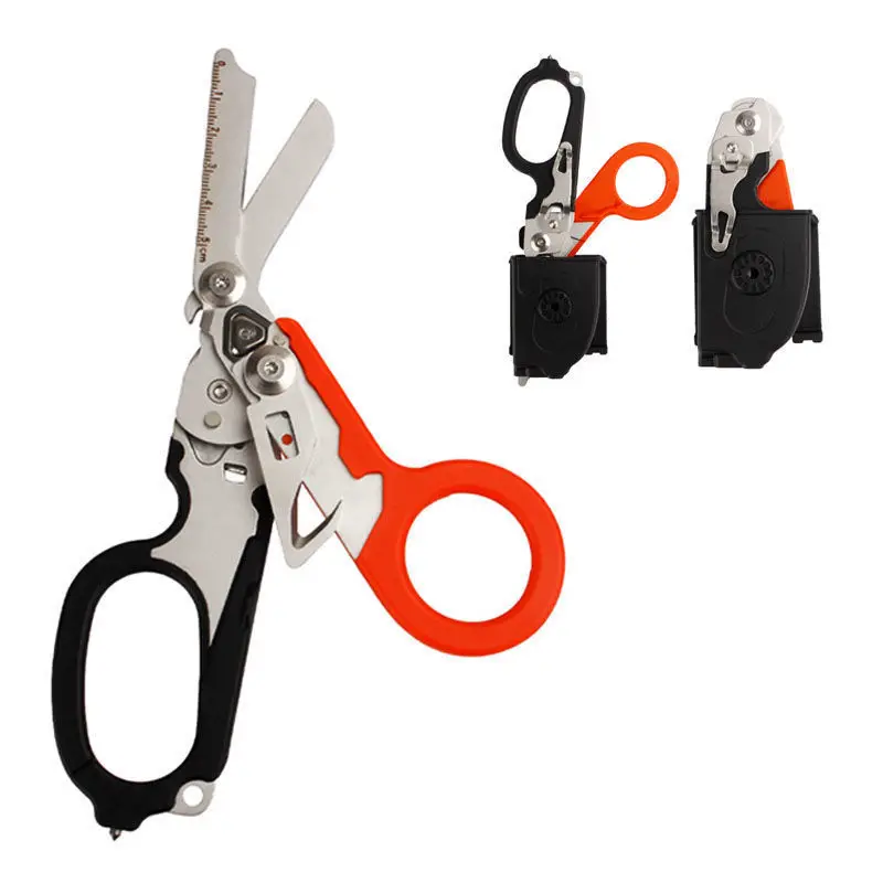 Steel Scissors Emergency Expert Tactical Folding Medical Response  Shears - £16.94 GBP+