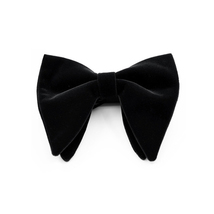 Black Plain Velvet Bow Ties - $18.99