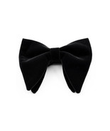 Black Plain Velvet Bow Ties - £14.64 GBP