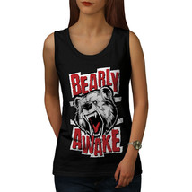 Wellcoda Bear Awake Beast Funny Womens Tank Top,  Athletic Sports Shirt - £14.79 GBP+