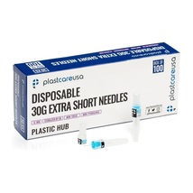 Plastcare USA Disposable Anesthetic Needles 30G Extra Short Blue Plastic Hub 100 - £8.84 GBP