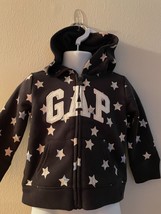 Girl&#39;s Baby Gap Long Sleeve, Full Zipper Raised Logo Hoodie Size 3 Toddler NWT - £17.24 GBP