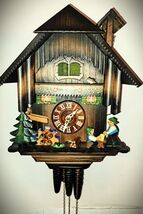 Hubert Herr Bell Ringer/Beer Drinker 1 Day Musical Cuckoo Clock #4 New M... - $325.71