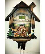 Hubert Herr Bell Ringer/Beer Drinker 1 Day Musical Cuckoo Clock #4 New M... - €279,45 EUR