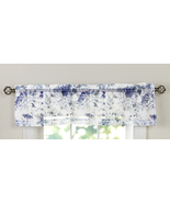 NEW Floral Sheer Watercolor Valance Grape Flower &amp; Leaf Pattern 13 x 54 in. - £5.52 GBP