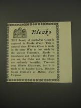 1956 Blenko Glass Ad - The beauty of Cathedral Glass is captured in Blenko Ware - £14.77 GBP