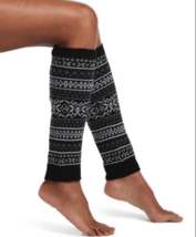 HUE 1 Par de Mujer Fair Isle Negro Rodilla Largo Calentadores Talla Única U20058 - £3.88 GBP