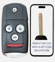 KEY CUT + Remote Flip Key for Acura TL 2007 - 2008 OUCG8D-439H-A 35111-SEP-307 - $37.39