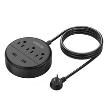 10ft Long Extension Cord Power Strip with USB Ports, NTONPOWER Flat Plug Power S - £34.36 GBP
