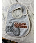 Harley Davidson Motorcycle Baby Bib Orange black gray Size 18 months - €12,95 EUR