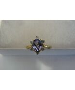 Jewelry Gold Tanzanite and Diamond Ring #218 - $199.99