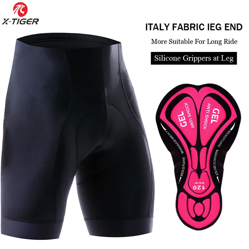 New X-Tiger Women Cycling Bib Shorts Coolmax 5D Gel Padded Mountain Bike Short P - $82.14