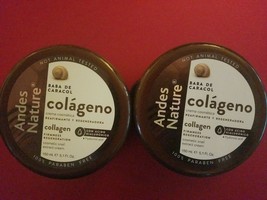 2 Pack Baba De Caracol Colageno 5.1oz/ANDES Nature Snail Extract Collagen Cream - £18.92 GBP