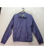 Ben Sherman Vented Golf Jacket Men Medium Blue Cotton Long Sleeve Lined Full Zip - $37.03
