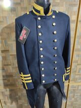 Civil War Style USMC Officer Frock Coat: Navy Blue Military Jacket - $225.00