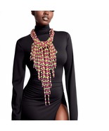 Pink and Yellow Clustered Fringe Pearl Set - $126.29 CAD