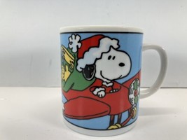 Veg Snoopy Flying Red Airplane Delivering Christmas Gifts With Woodstock - $8.86