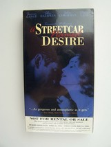 A Streetcar Named Desire PROMO Screener VHS Jessica Lange Alec Baldwin 1995 New  - £16.34 GBP
