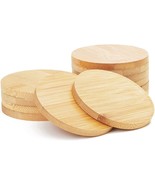 Round Bamboo Coasters Set For Drinks (12 Pack) - £18.86 GBP