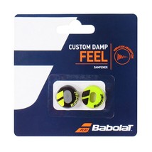 Babolat Custom Damp Dampener Tennis Racquet Vibration 2 pcs BL/YL NWT 700040 142 - $17.91