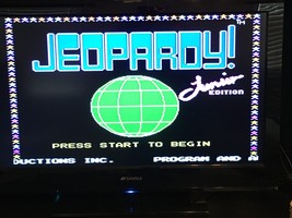 Nintendo Game Cartridge Original NES Jeopardy Junior Edition Vintage Tested Work - £4.78 GBP