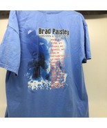 Brad Paisley Bonfires &amp; Amplifiers Concert T-Shirt Size XL Blue - £9.93 GBP