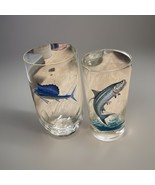 2️⃣ Hand Painted Fishing Cups Tarpon Sailfish Nautical  - $371.66 MXN