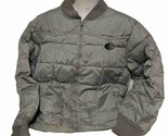 Resistol Rodeo Gear Duck Down Puffer Jacket XL Gray Silver Quilted Coat - £52.53 GBP