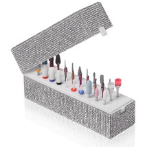 Nail Drill Bit Holder Dustproof Drill Bit Organizer Caes 30 Holes Efile ... - $21.20